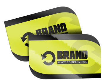 14pt UV Die Cut Business cards