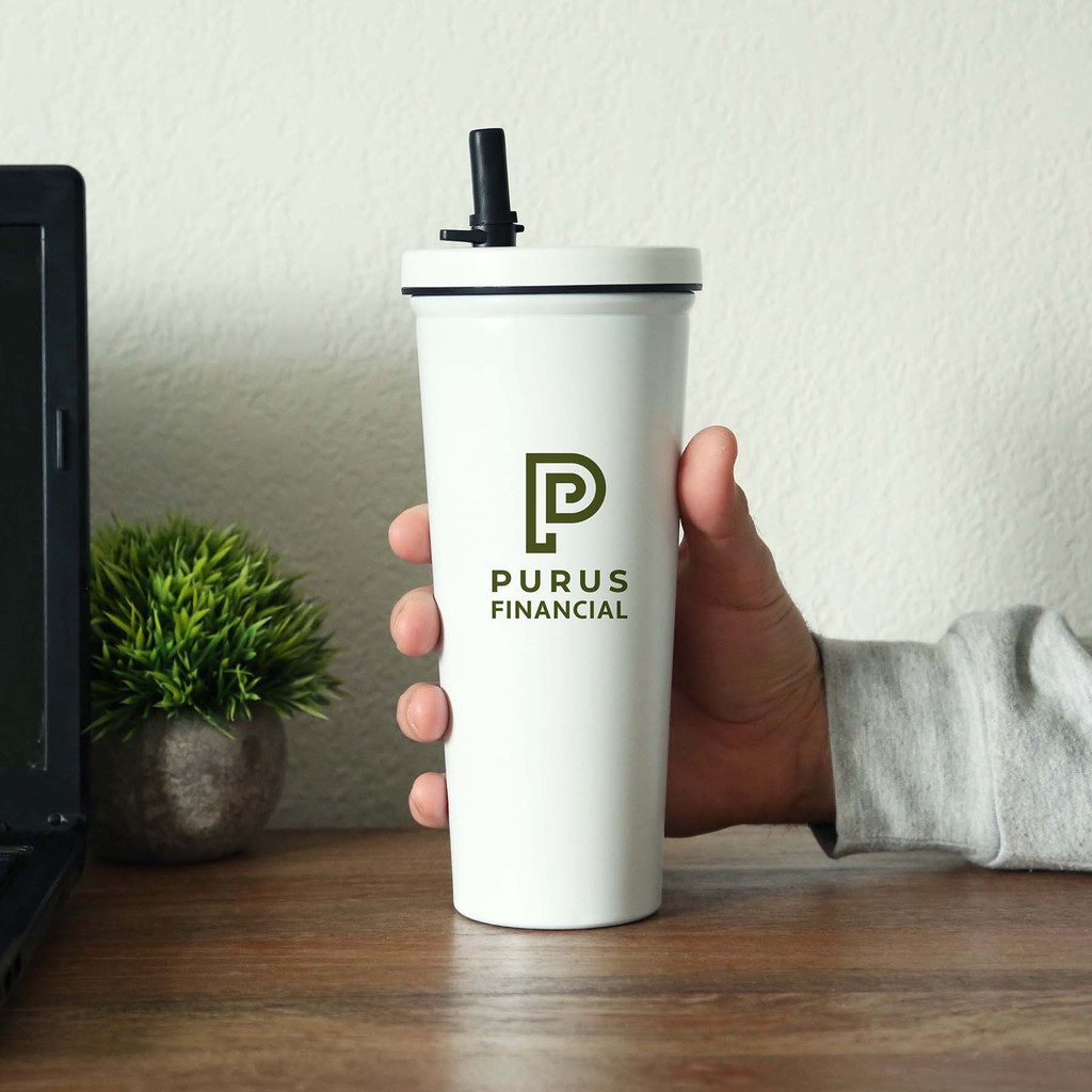Tumblers-DA 9618 | Kemble Stainless Steel Straw Tumbler 750 Ml. (25 Fl. Oz.)