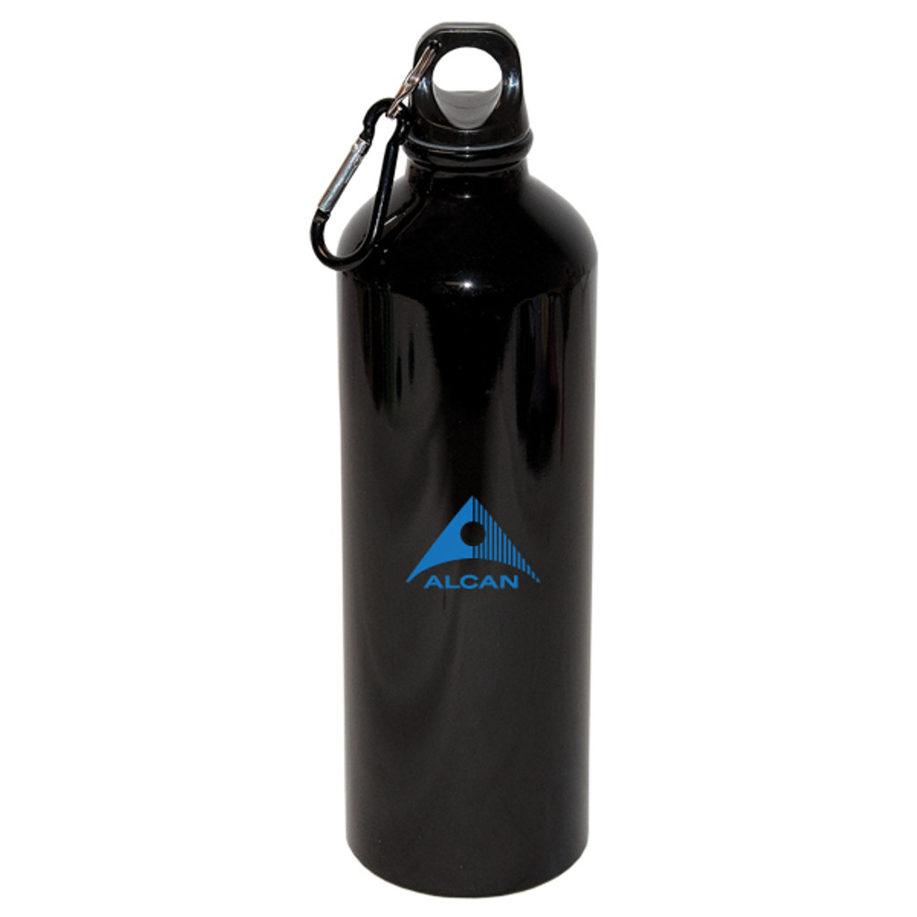 Water Bottles -WB 8007 | 750 Ml (25 Fl. Oz.) Aluminum Water Bottle With Carabiner
