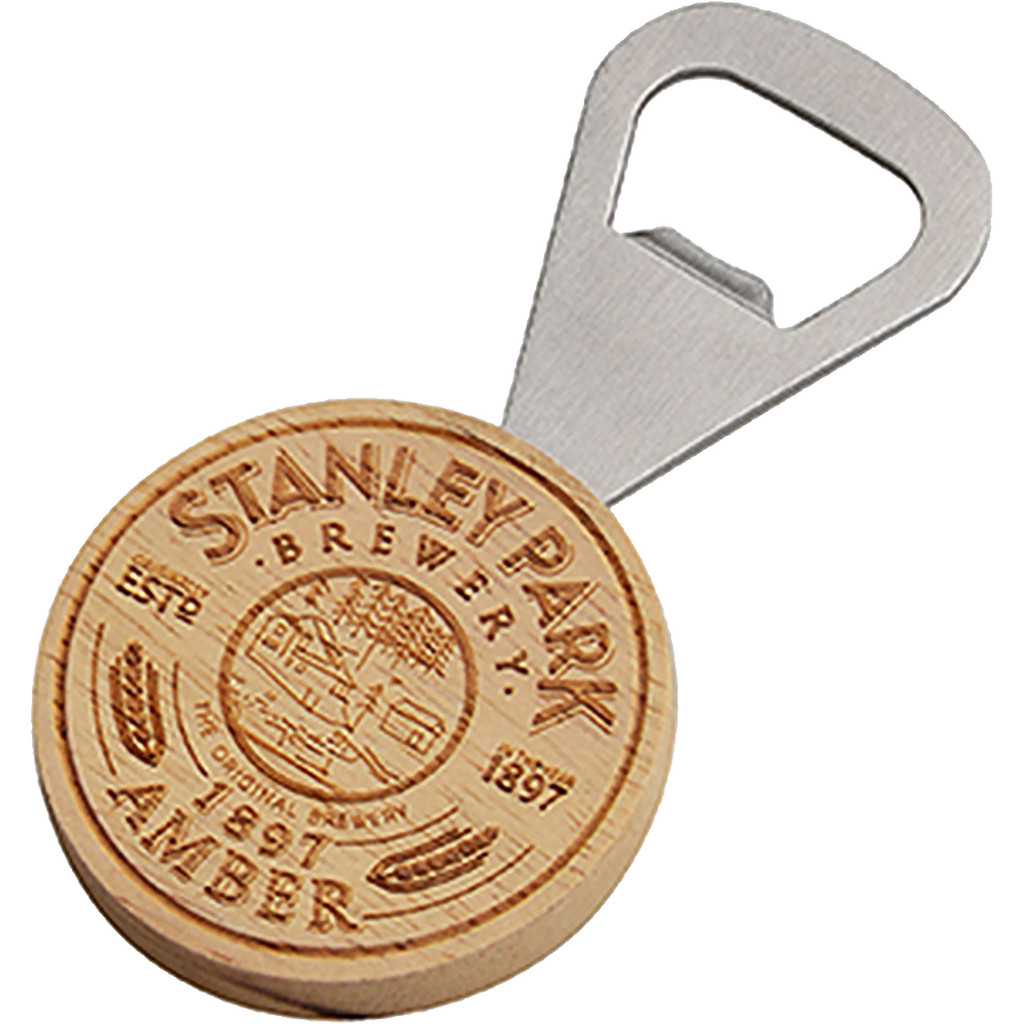 Misc-WDBO4 | Wood Bottle Opener: Round Handle