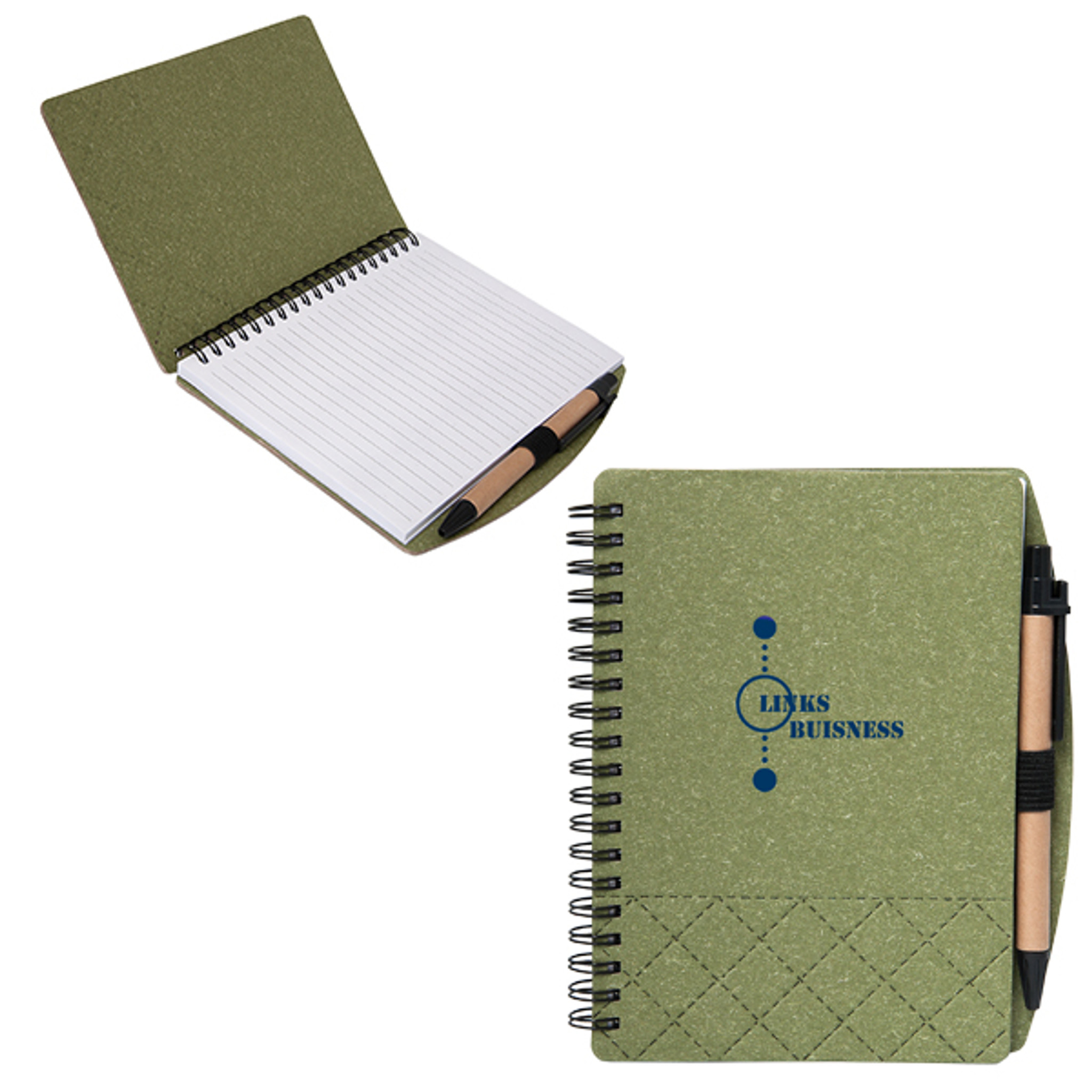 Notebooks/Journals-CA 8677 | Geneva Cardboard Spiral Notebook - Image 3