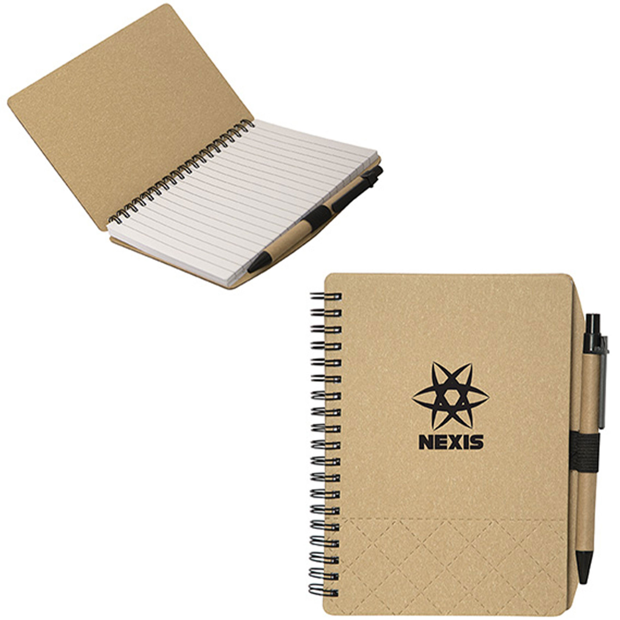 Notebooks/Journals-CA 8677 | Geneva Cardboard Spiral Notebook - Image 4