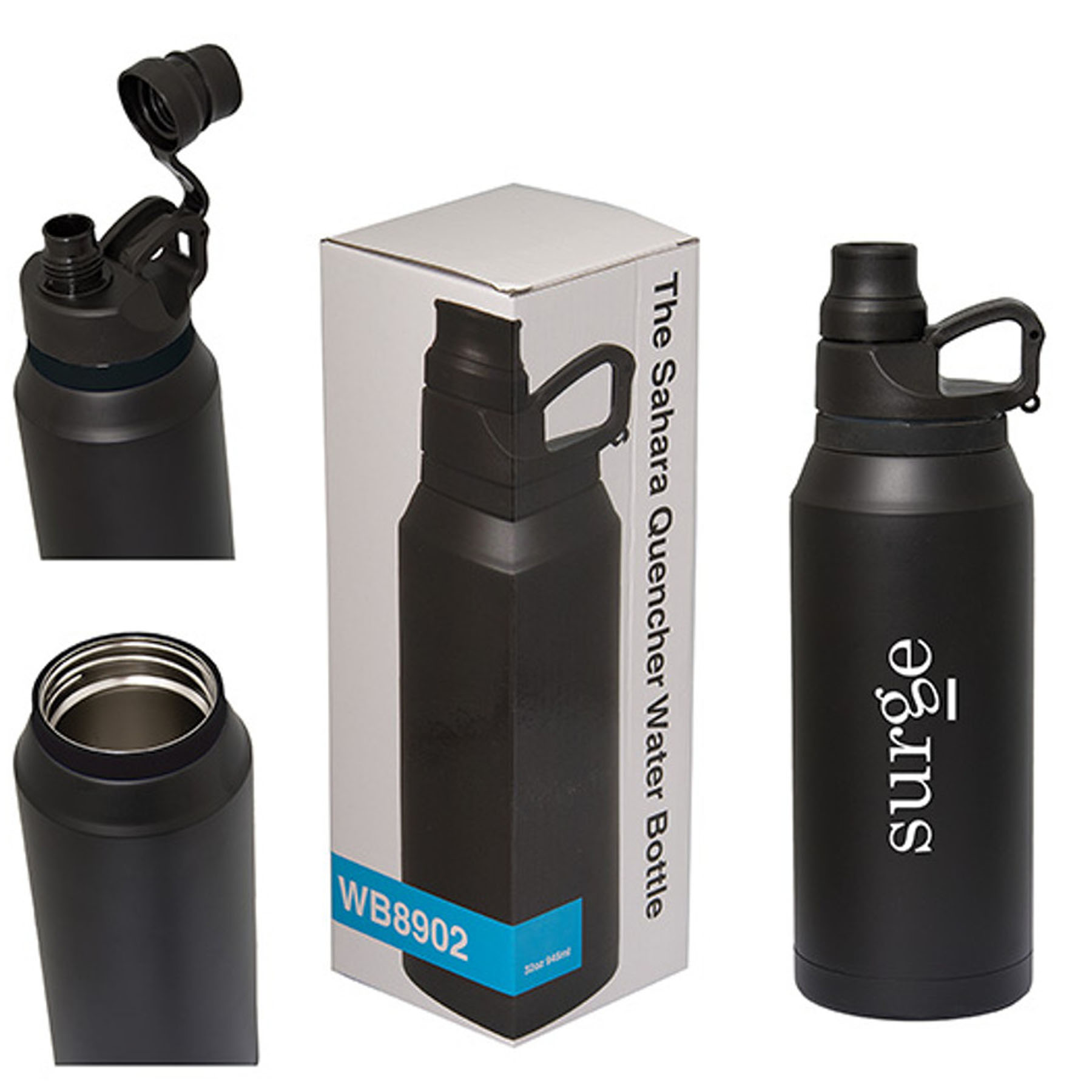 Water Bottle - WB8902 - Sahara Quencher 945 Ml. (32 Fl. Oz.) Water Bottle - Image 2