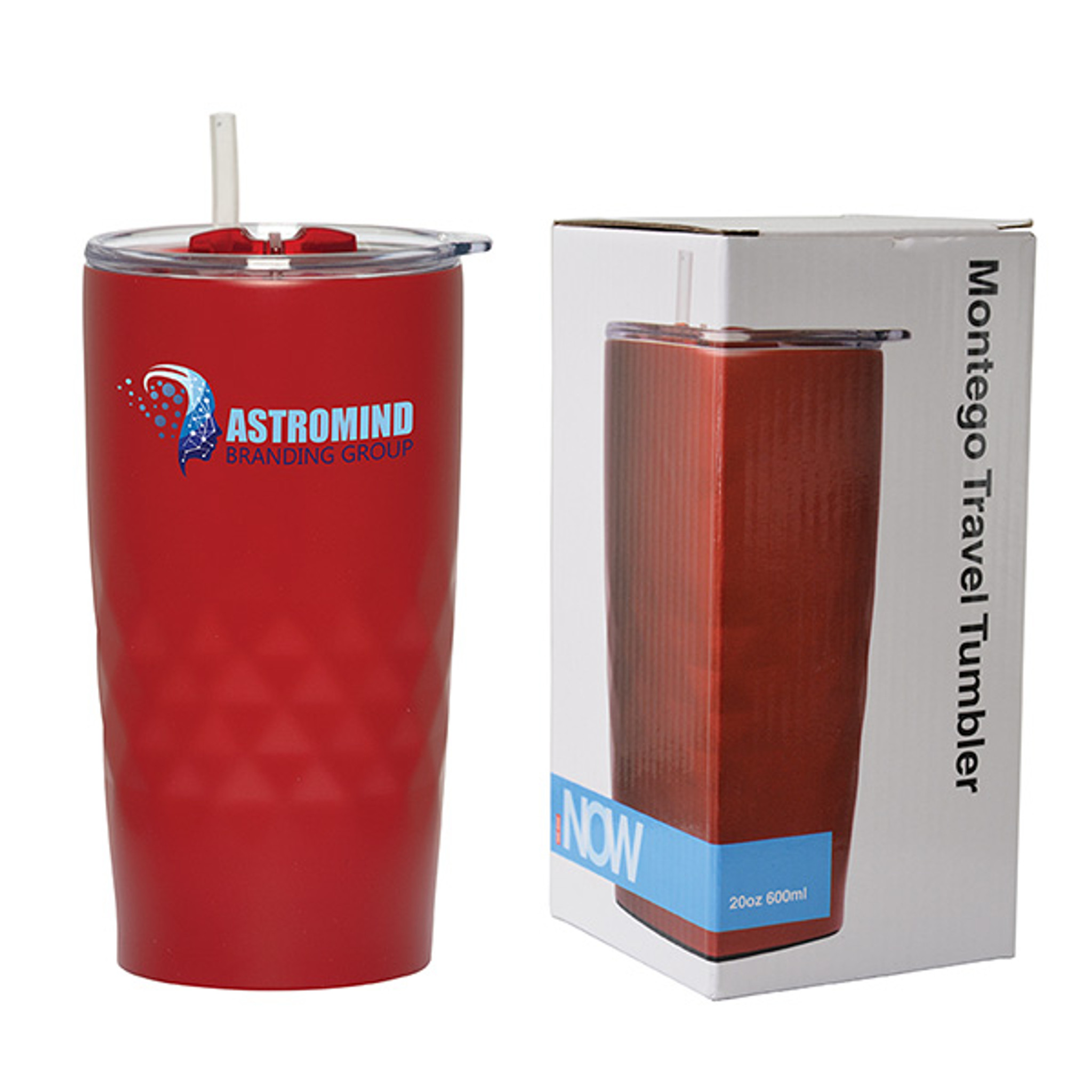 Tumbler - DA9612 - Montego 600 Ml. (20 Fl. Oz.) Travel Tumbler With Straw - Image 4