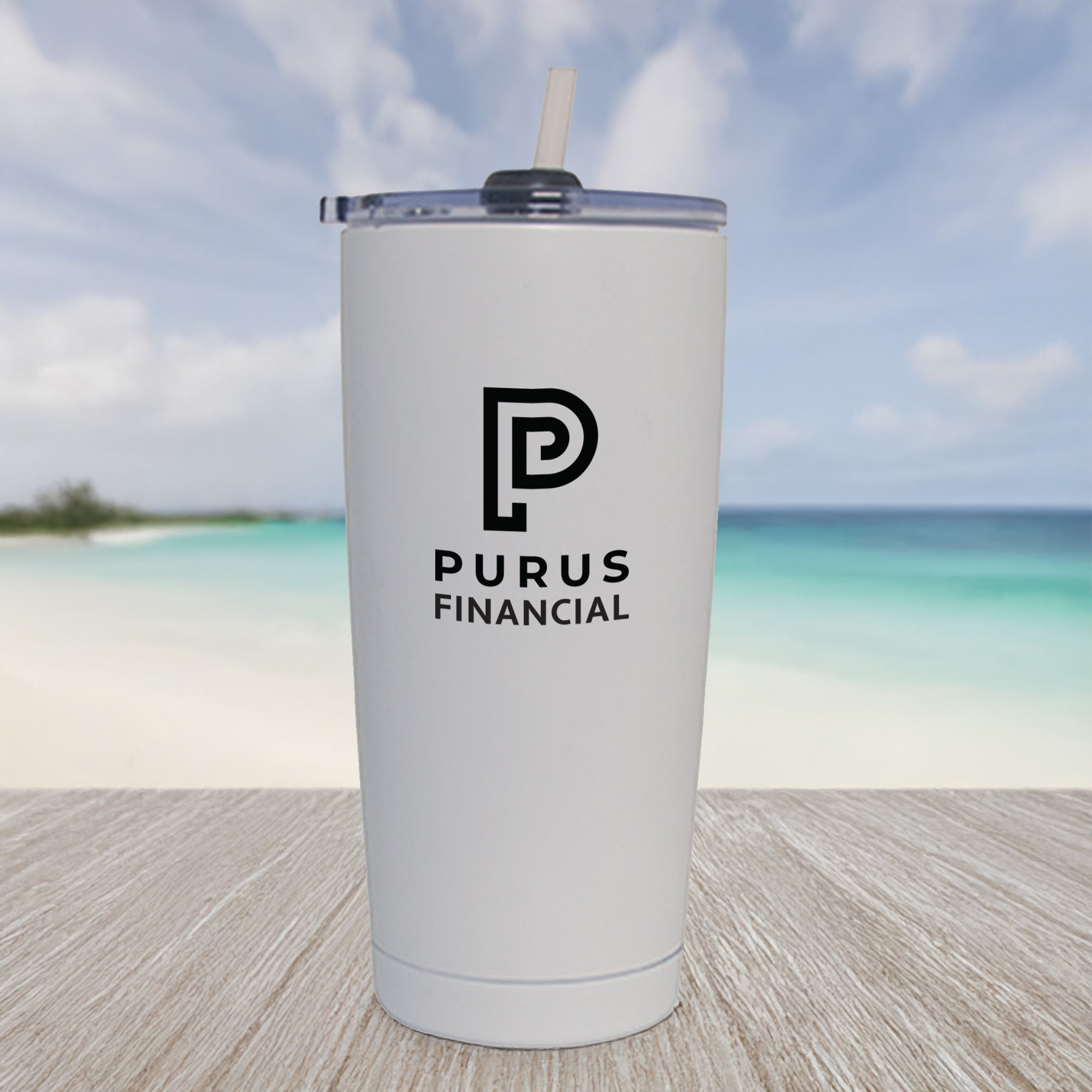 Tumbler - DA9753 - Revelstoke 600 Ml. (20 Fl. Oz.) Tumbler With Straw