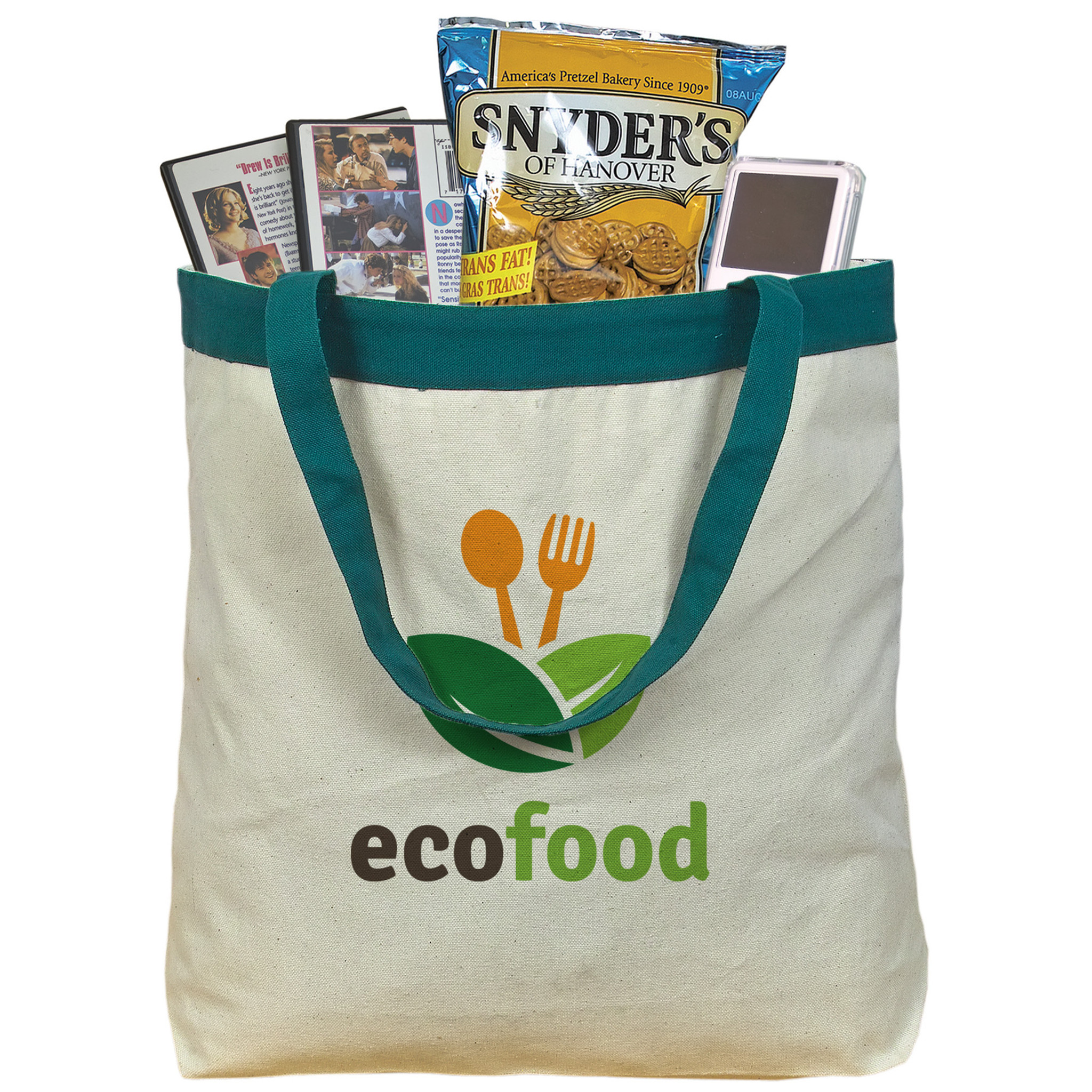 Tote Bag - E2008 - 12 Oz Cotton Canvas Tote Bag: 17.5" W X 16" H - Image 4