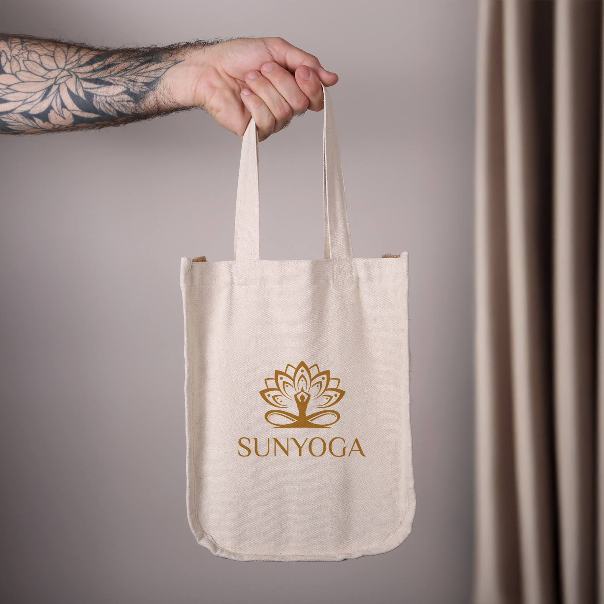 Tote Bag - E6016 - Quetico 10 Oz Cotton & Jute Fashion Tote - Image 2