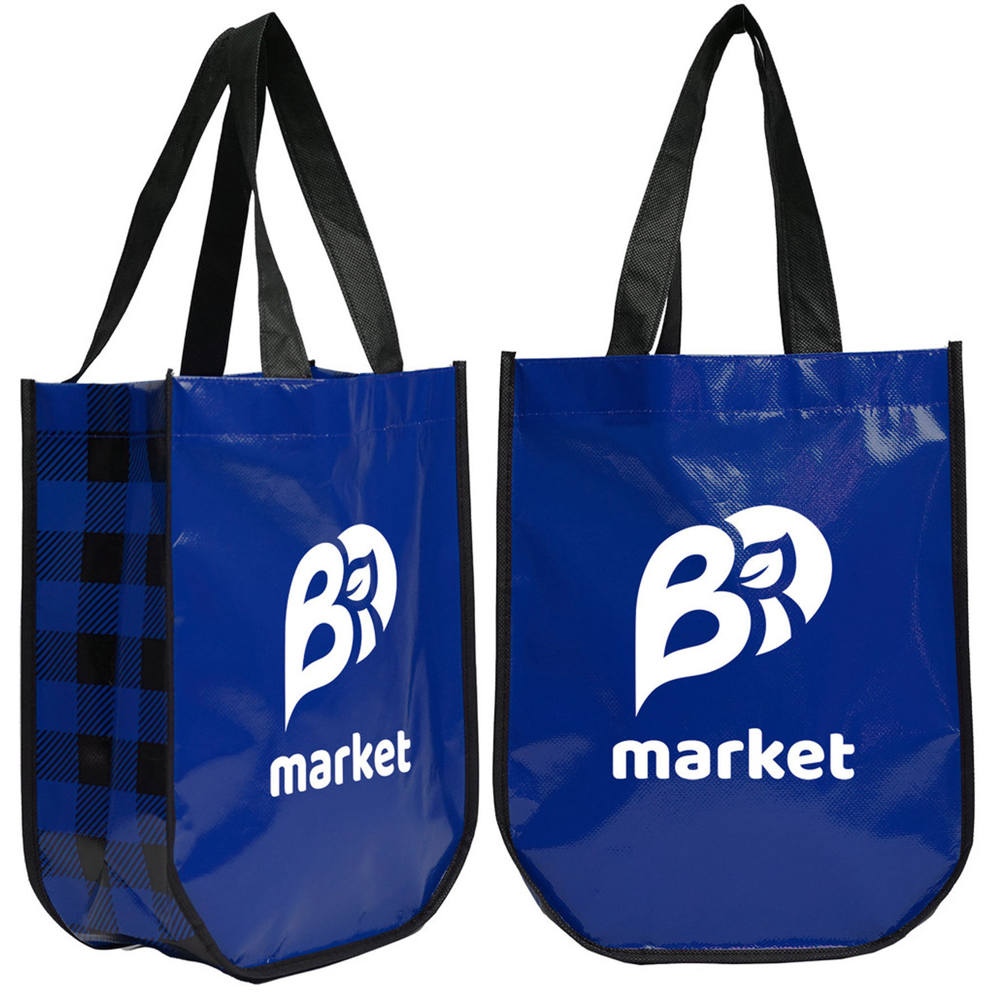 Tote Bag - TO4512 - Lumberjack Plaid Laminated Fashion Tote - Image 2