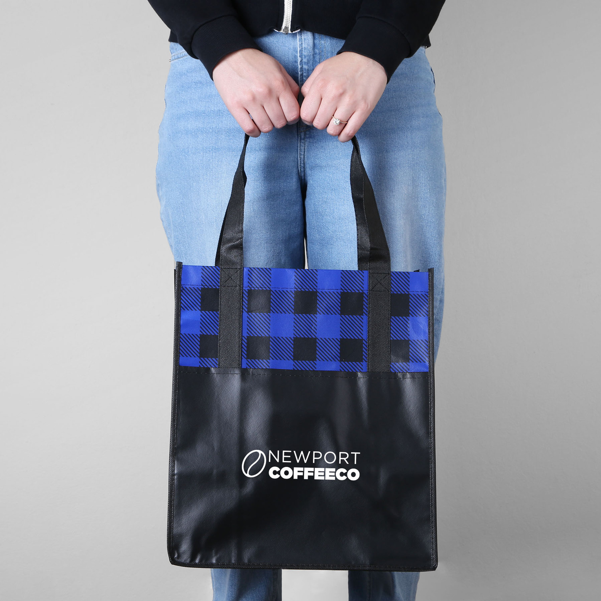 Tote Bag - TO4709 - Lumberjack Plaid Laminated Tote