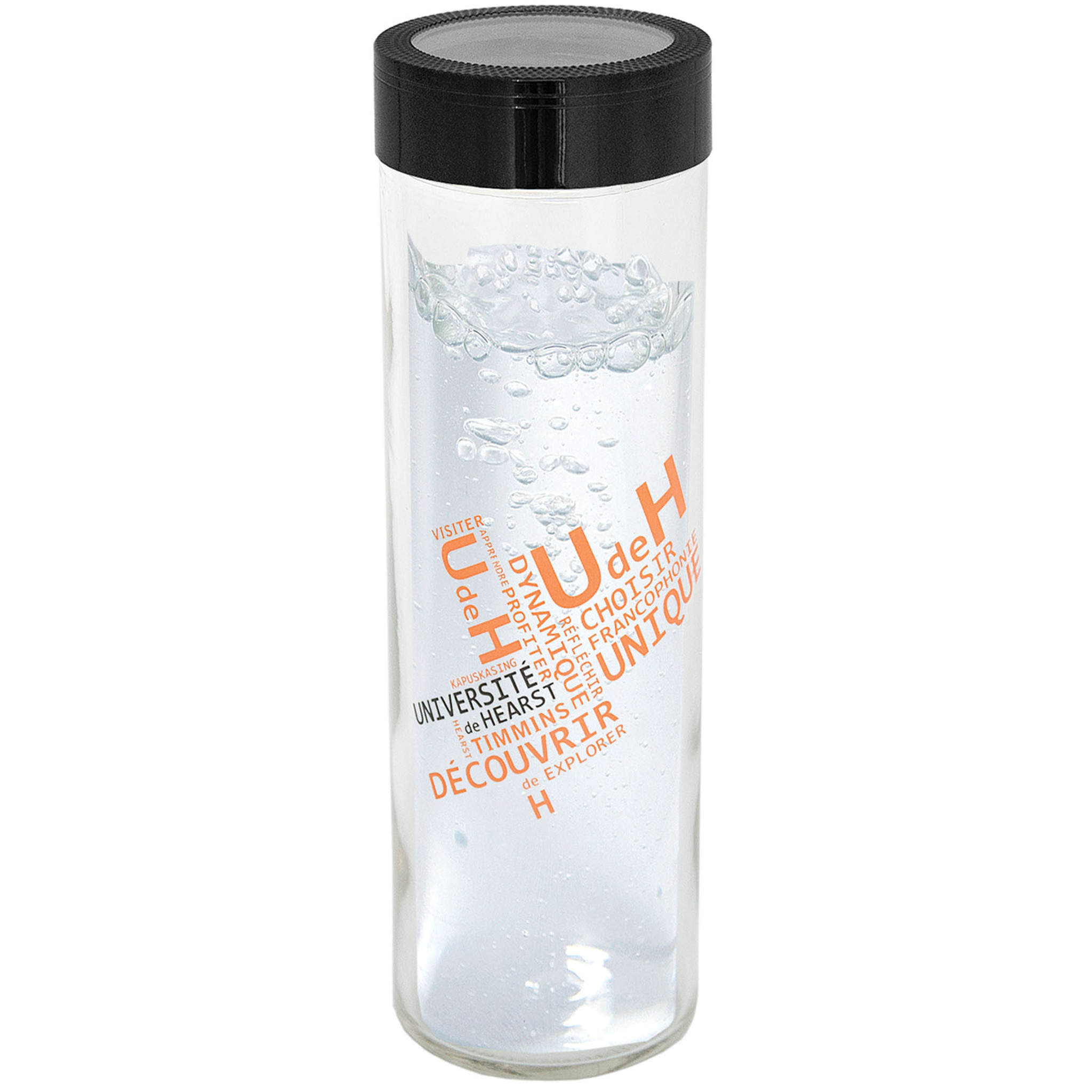 Water Bottle - WB1503 - 600 Ml. (20 Fl. Oz.) Single Wall Borosilicate Glass Bottle