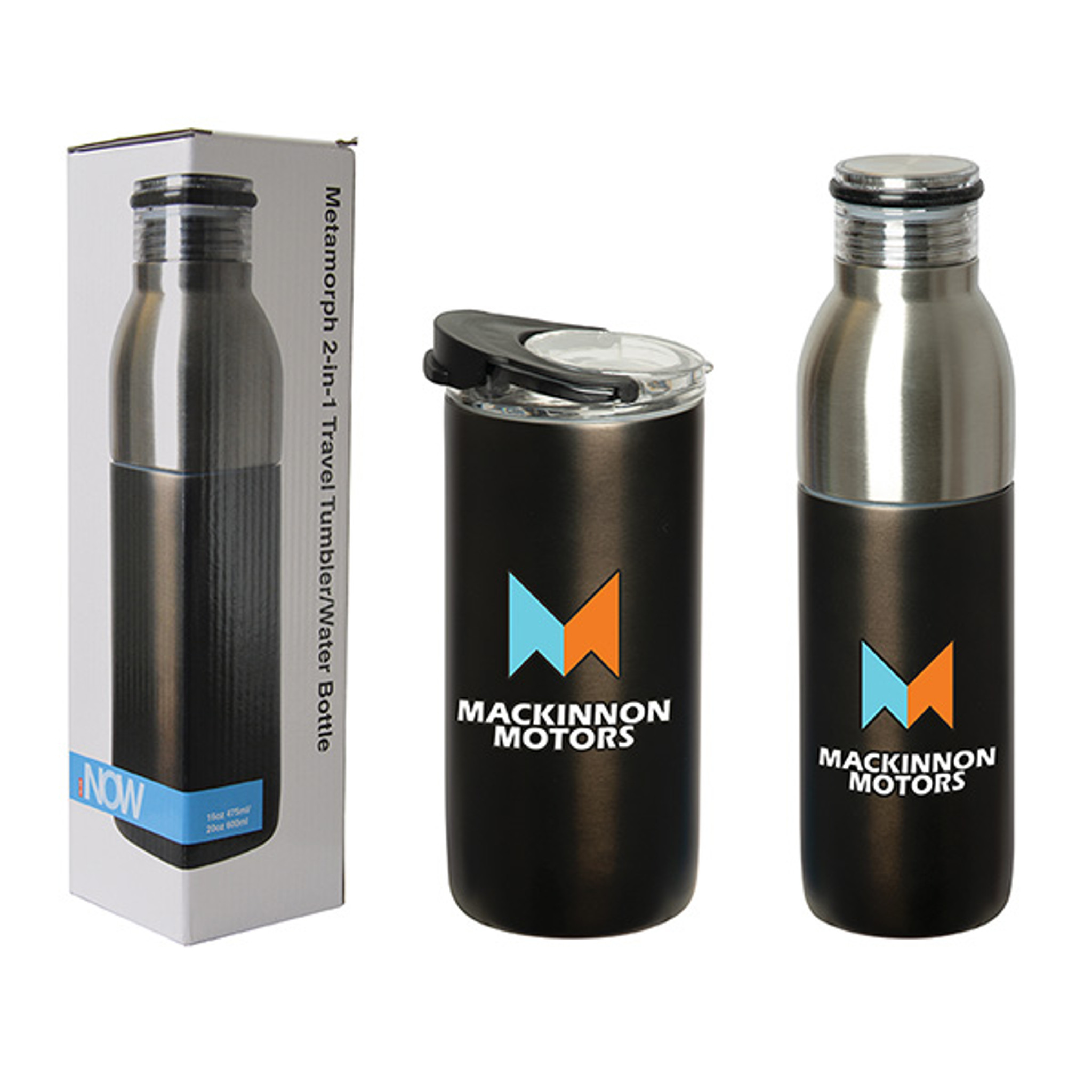 Water Bottle - WB9620 - Metamorph 2-In-1 Travel Tumbler/Bottle - Image 2